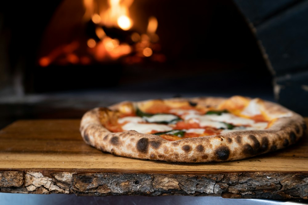 Illustrative golden pizza crust